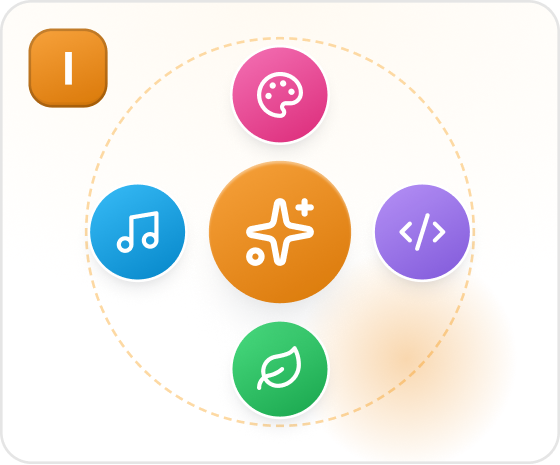 Interests icons illustration